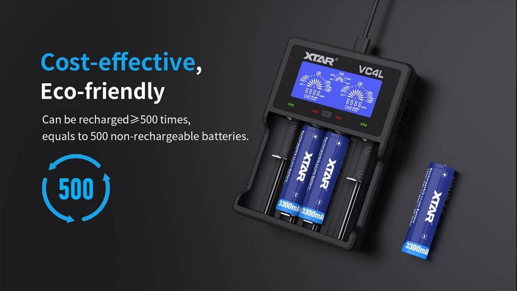 Akumulátor Xtar 18650 Li-ion 3,6V 3300 mAh s ochranným obvodom - 8